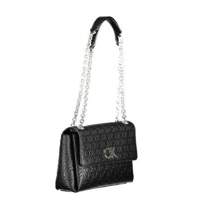 Black Polyester Handbag