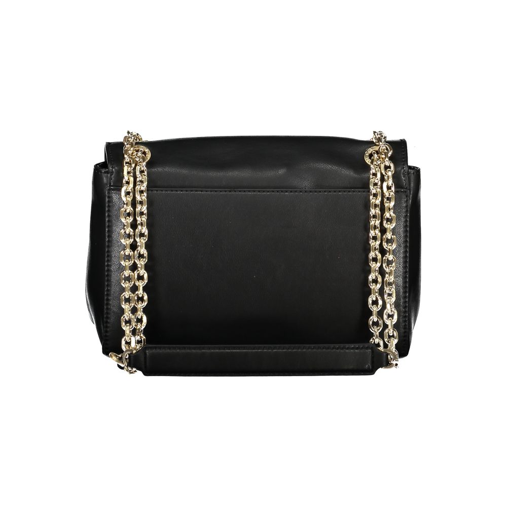Black Polyester Handbag