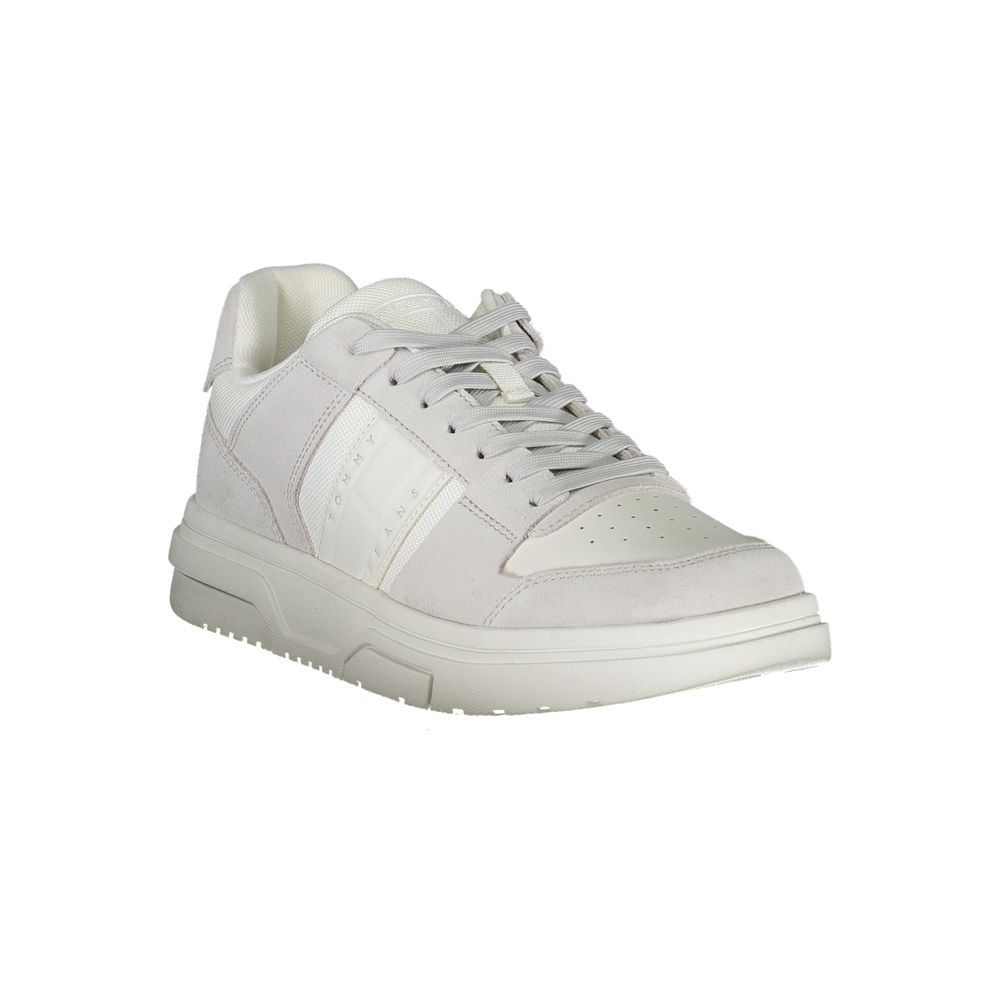 White Polyester Sneaker