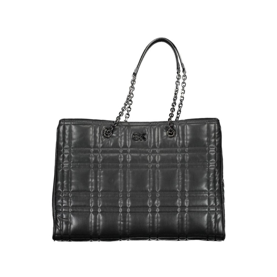 Black Polyester Handbag