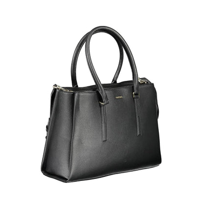 Black Polyester Handbag