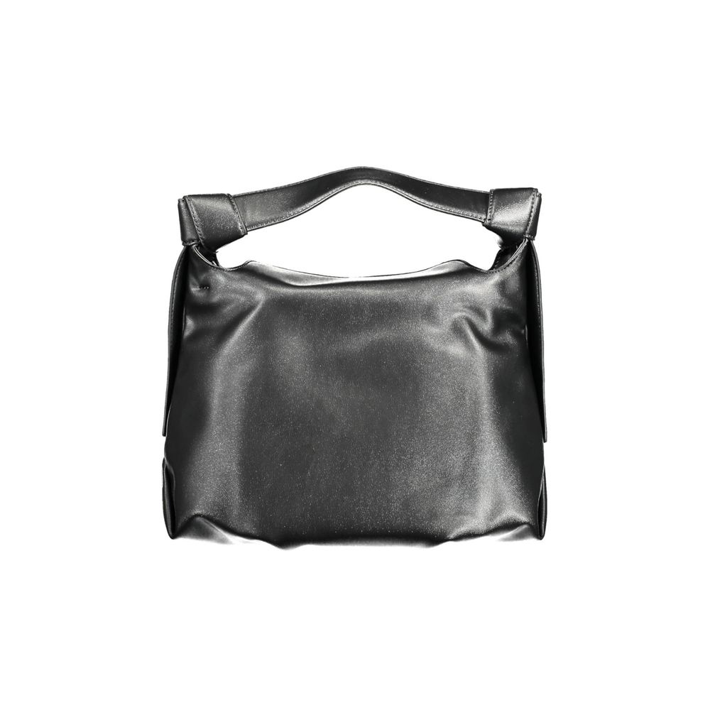 Black Polyester Handbag