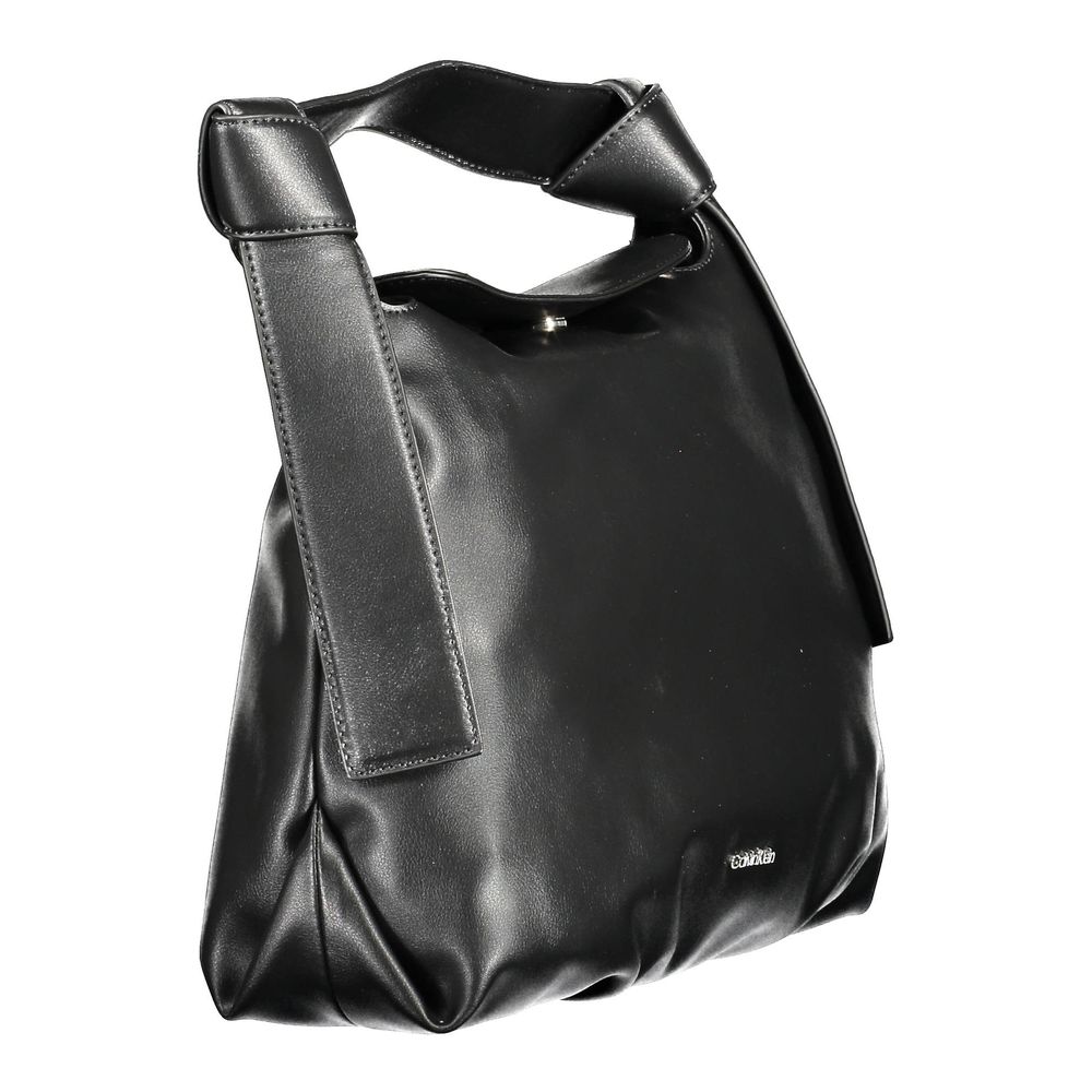Black Polyester Handbag
