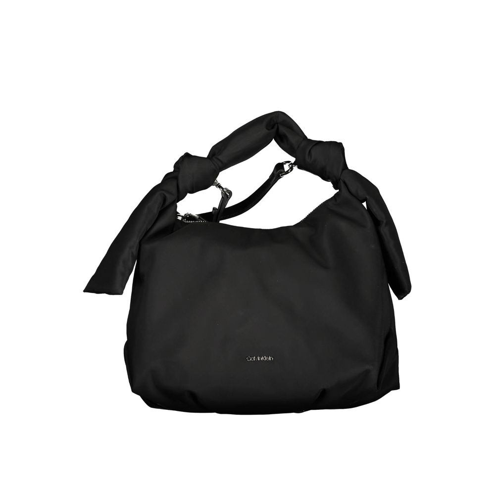 Black Polyester Handbag