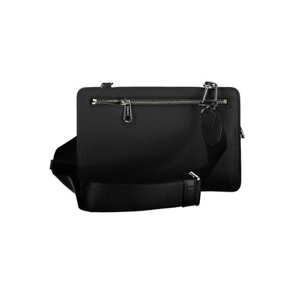 Black Polyester Shoulder Bag