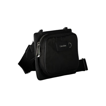 Black Polyester Shoulder Bag