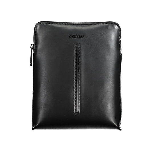Black Polyester Shoulder Bag