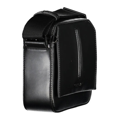 Black Polyester Shoulder Bag