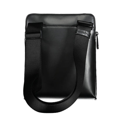 Black Polyester Shoulder Bag