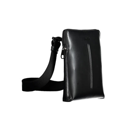 Black Polyester Shoulder Bag