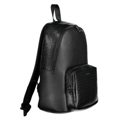 Black Polyester Backpack