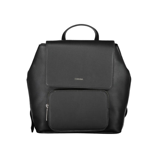 Black Polyester Backpack