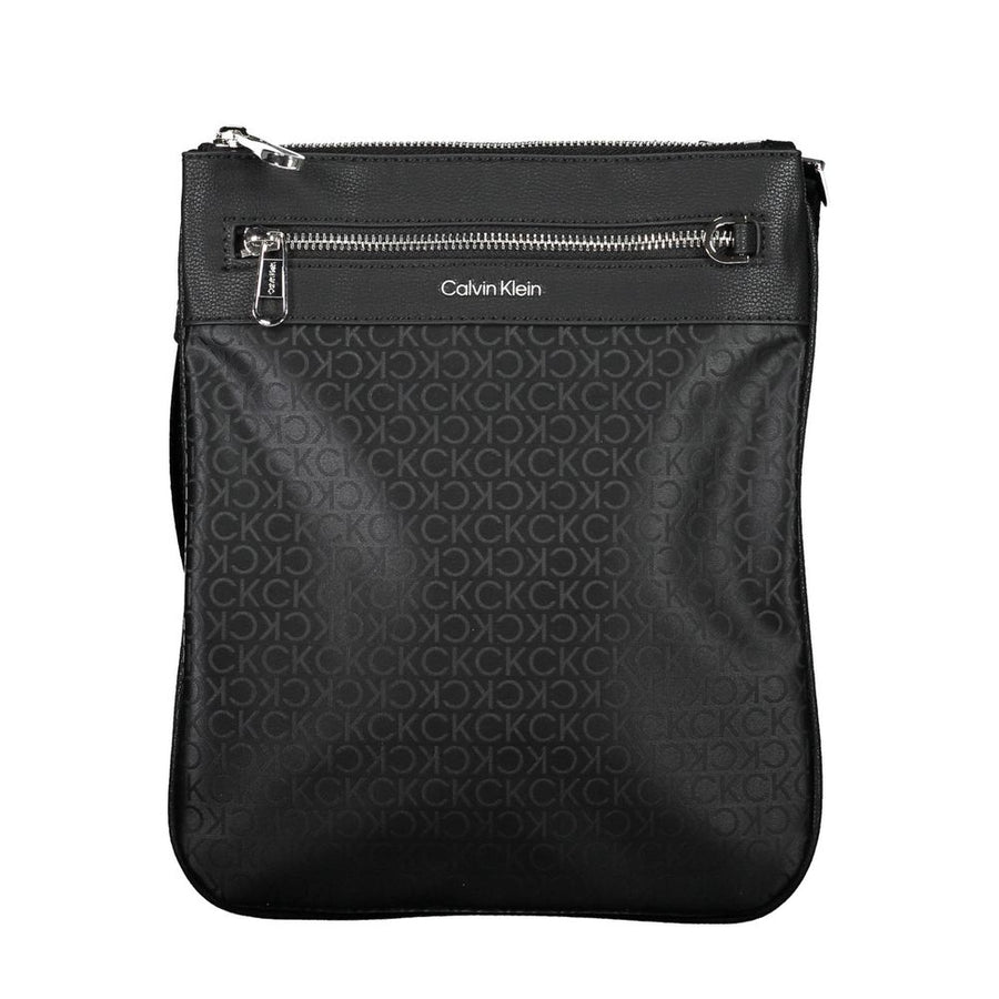 Black Polyester Shoulder Bag