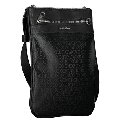 Black Polyester Shoulder Bag