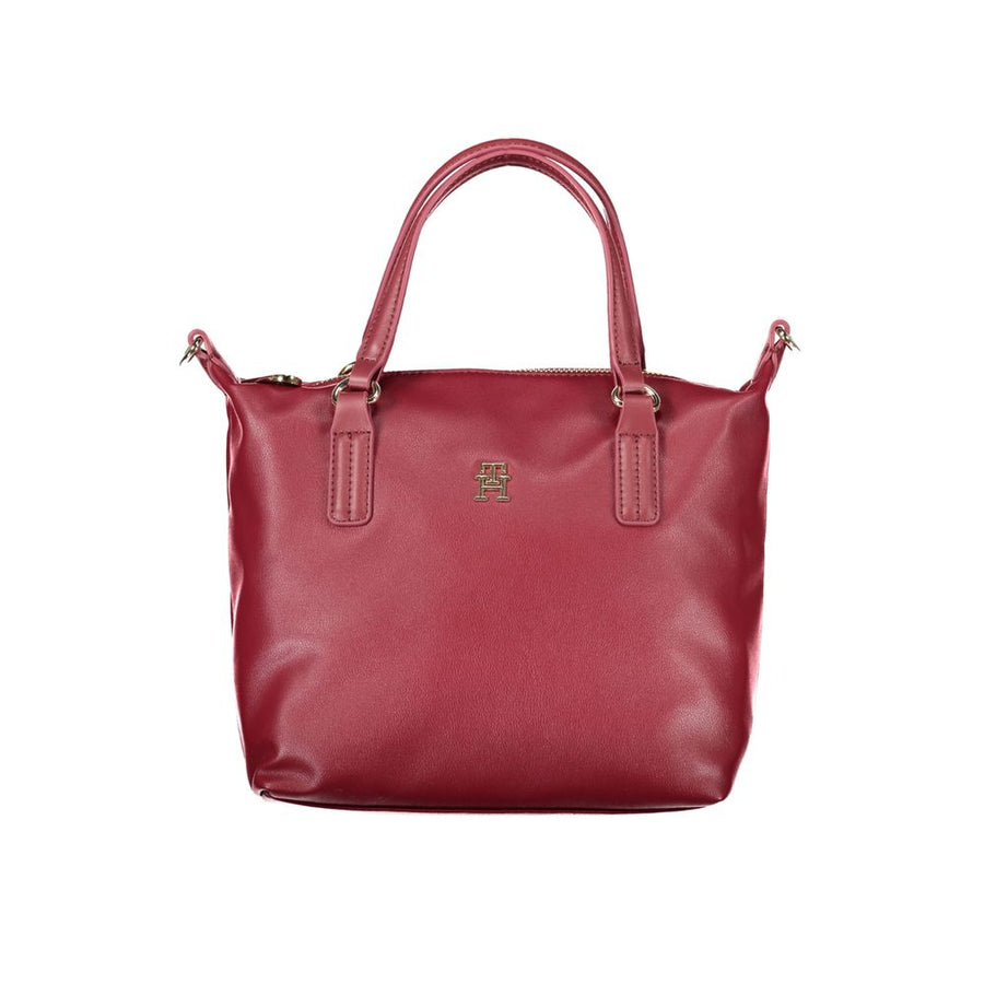 Red Polyester Handbag