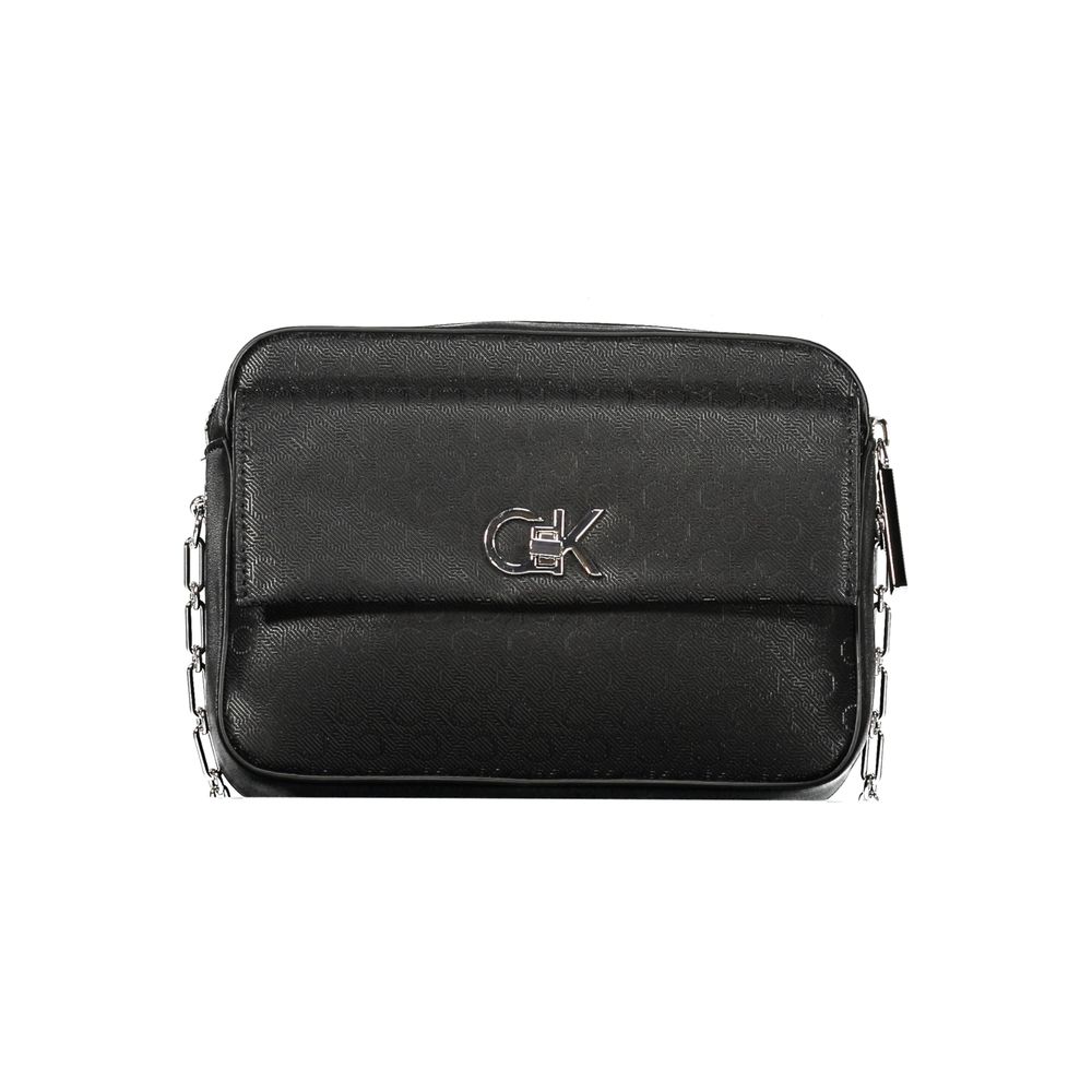 Black Polyester Handbag