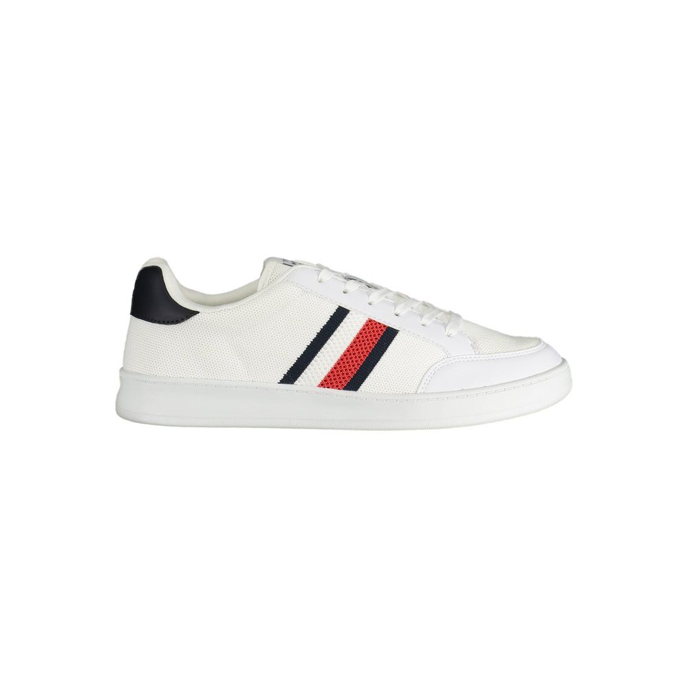 White Polyester Sneaker
