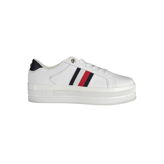 White Polyester Sneaker