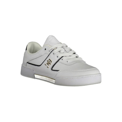 White Polyester Sneaker