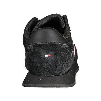 Black Polyester Sneaker