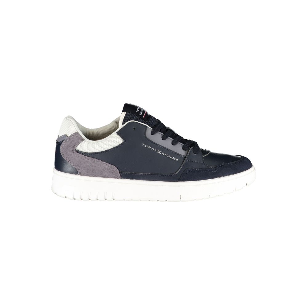 Blue Polyester Sneaker