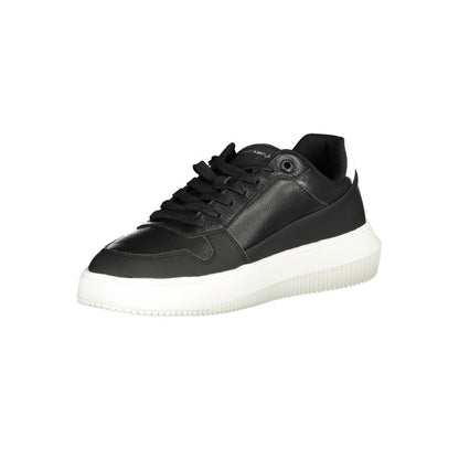 Black Polyester Sneaker