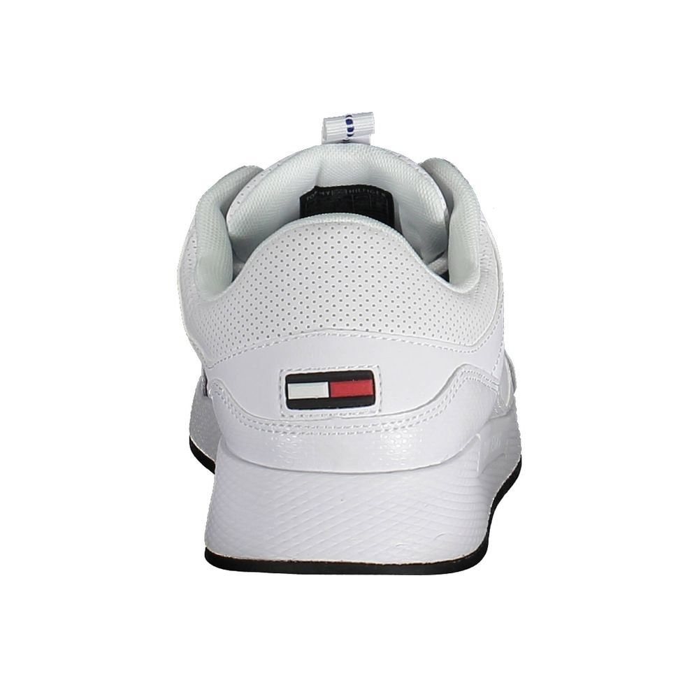 White Polyester Sneaker