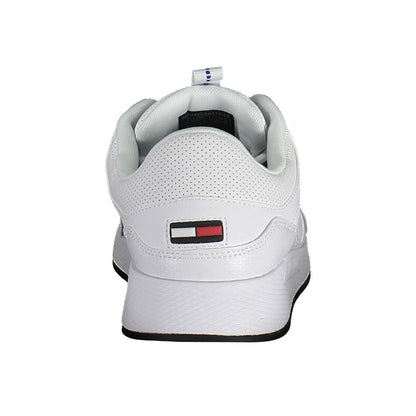 White Polyester Sneaker