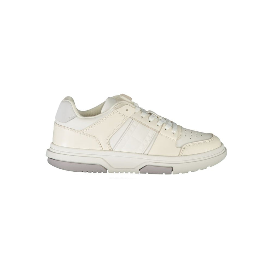 White Polyester Sneaker