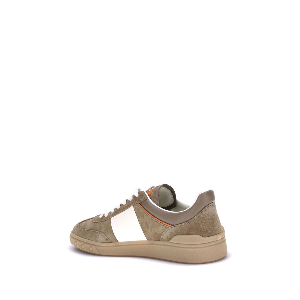 Brown Calf Leather Bos Taurus Chunky Sneakers