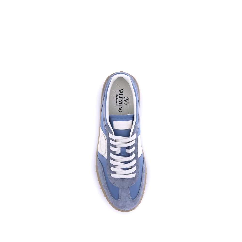 Light Blue Rubber Low Top Sneakers