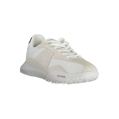 White Polyester Sneaker
