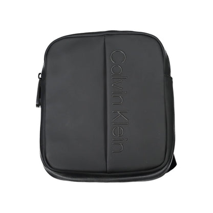Black Polyester Shoulder Bag