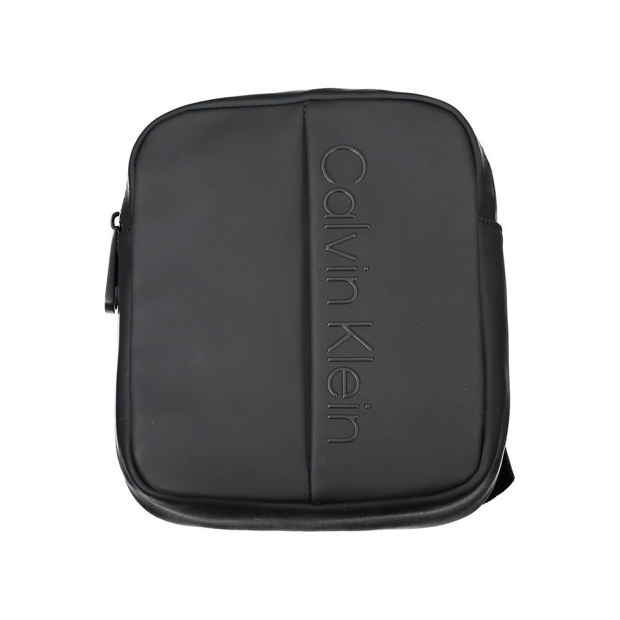 Black Polyester Shoulder Bag