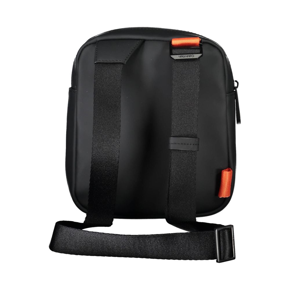 Black Polyester Shoulder Bag