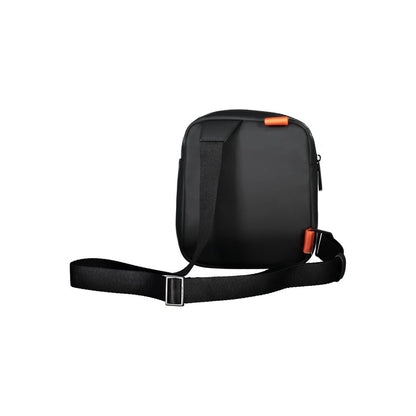 Black Polyester Shoulder Bag