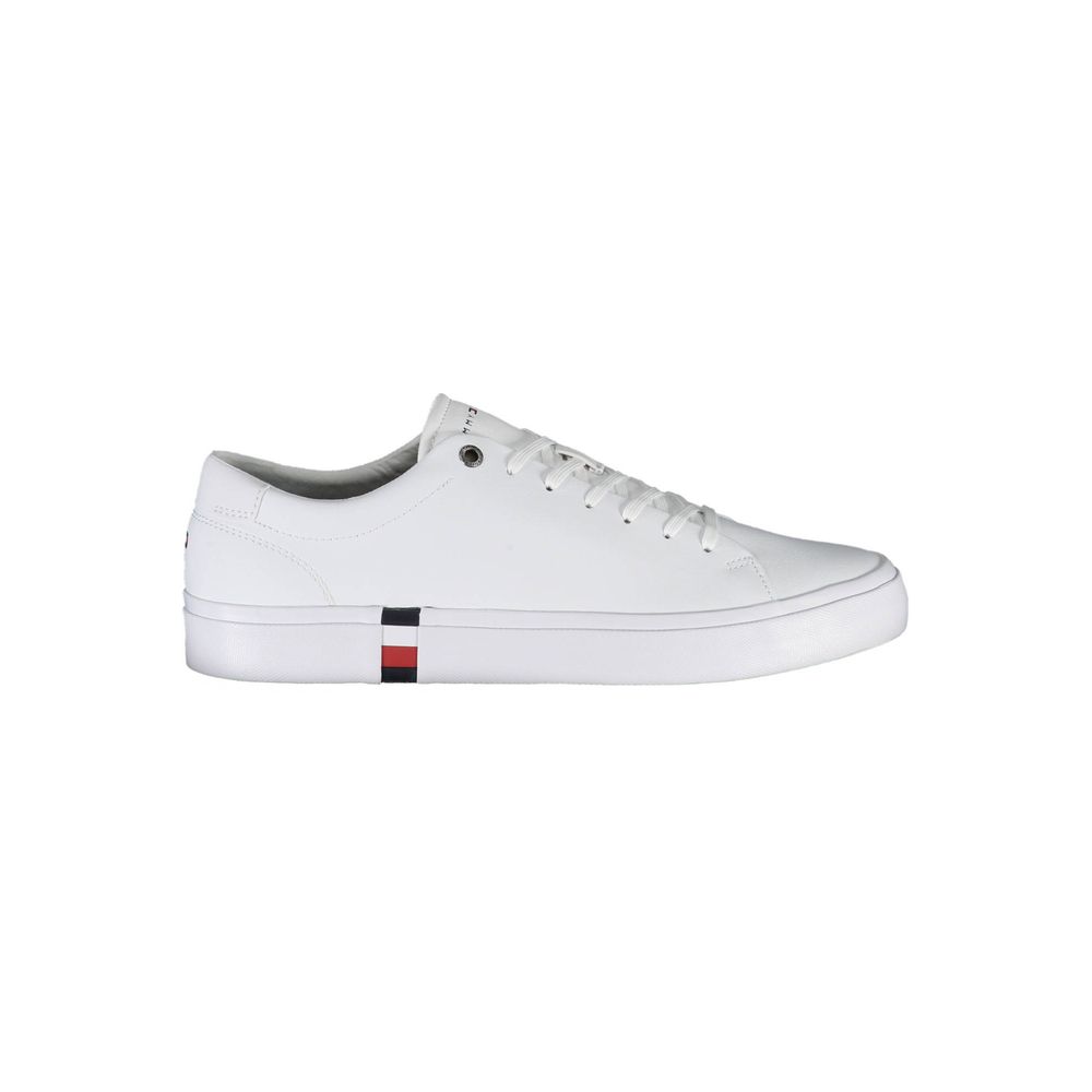 White Polyester Sneaker