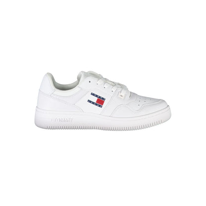 White Polyester Sneaker