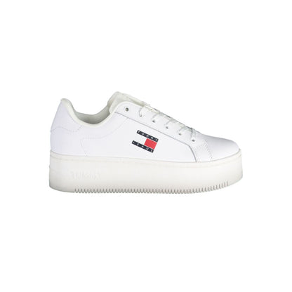 White Polyester Sneaker