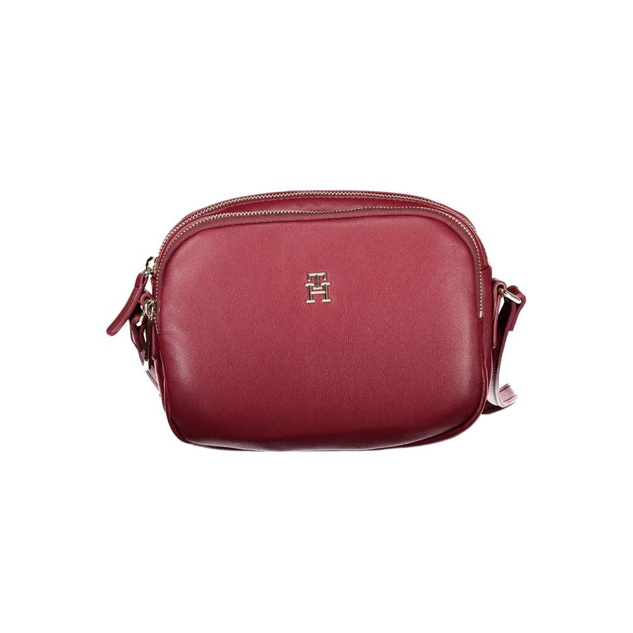 Red Polyester Handbag