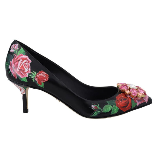Black Leather Pump