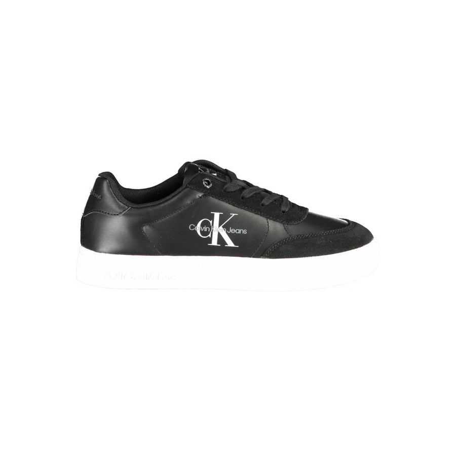 Black Polyester Sneaker