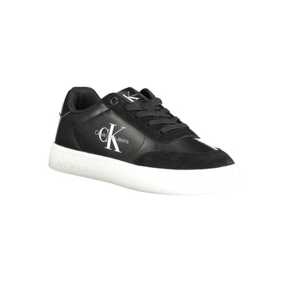 Black Polyester Sneaker