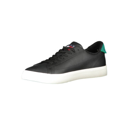 Black Polyester Sneaker