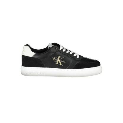 Black Polyester Sneaker