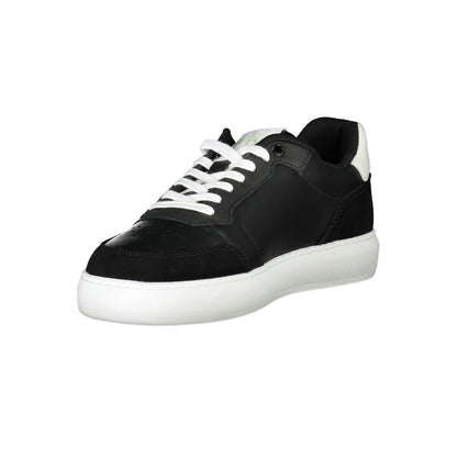 Black Polyester Sneaker