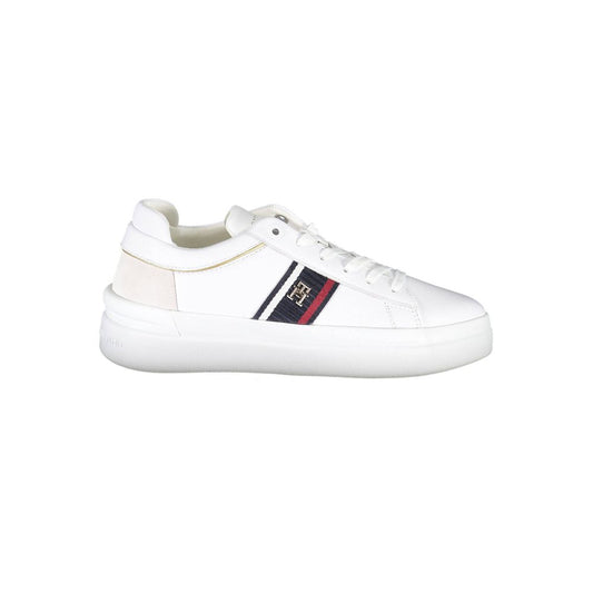 White Polyester Sneaker
