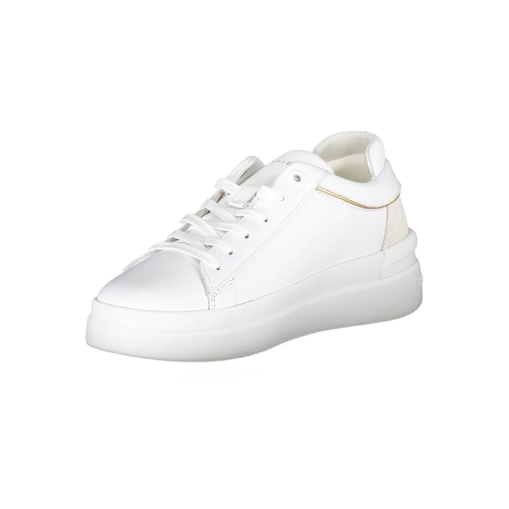 White Polyester Sneaker