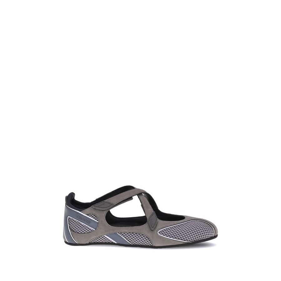 Gray Polyethylene Ballet Flats