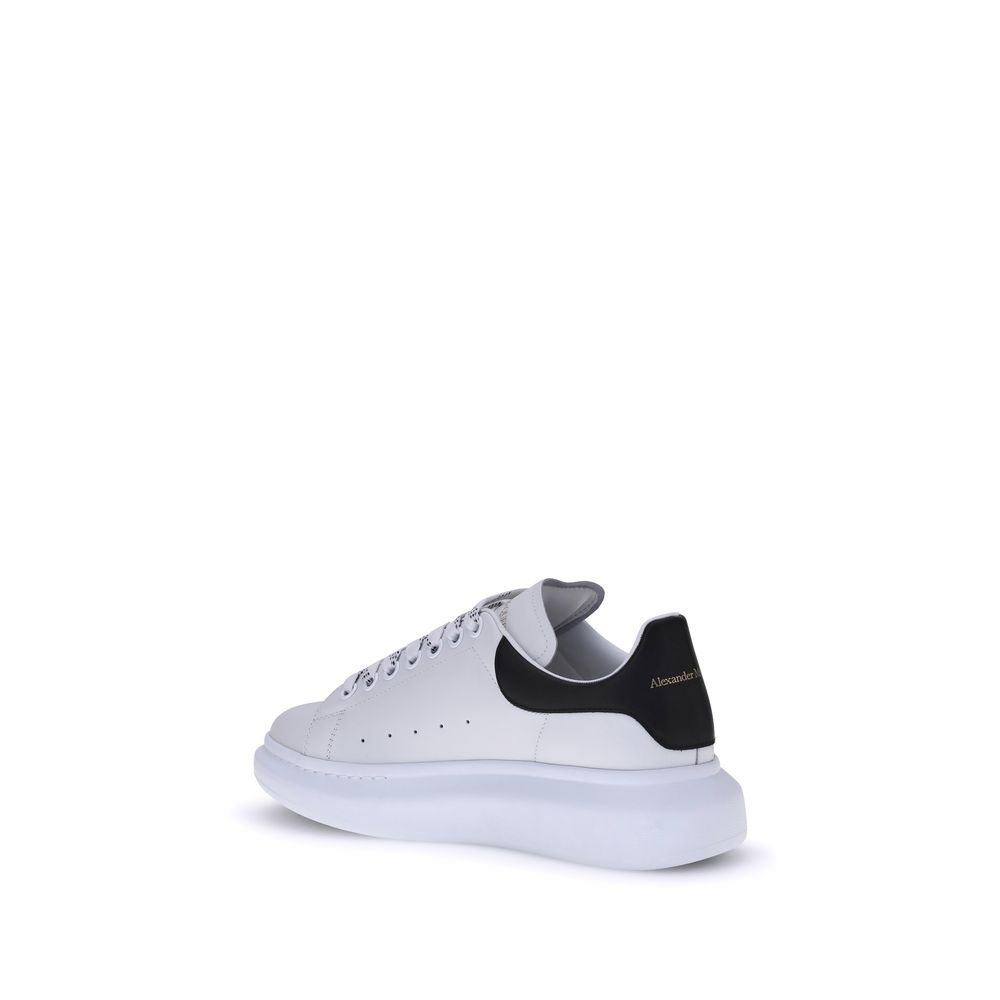 White Calf Leather Bos Taurus Platform Sneakers